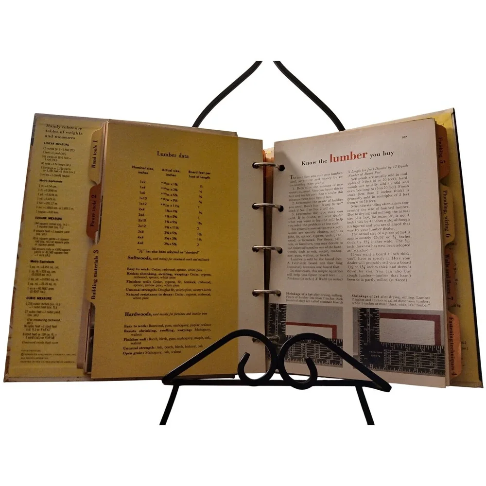 Vintage Better Homes and Gardens - Handyman's Book 5 Ring Binder 1957 5th Ed #13
